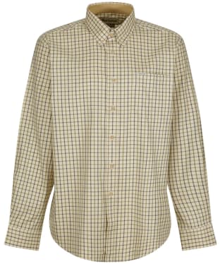 Men's Barbour Sporting Tattersall Shirt - Long Sleeve - Navy / Olive 2