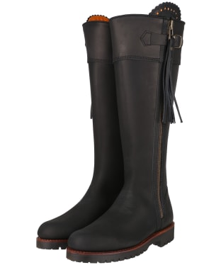 Women's Penelope Chilvers Standard Leather Tassel Boots - Black