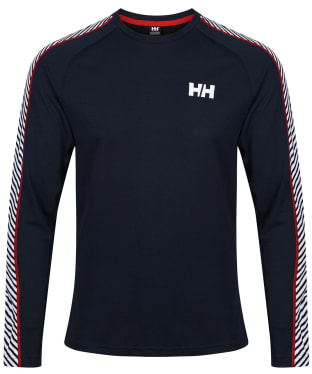 Men’s Helly Hansen Lifa Active Stripe Crew Baselayer - Navy