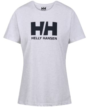 Women’s Helly Hansen Logo Organic Cotton Short Sleeved T-Shirt - Nimbus Cloud Melange