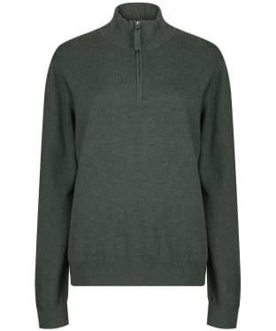 Women’s Schoffel Polperro Pima ¼ Zip Sweatshirt - Country Green