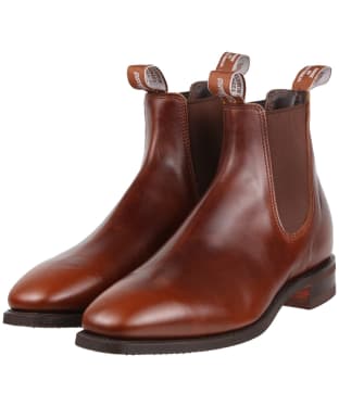 Men’s R.M. Williams Comfort Craftsman Boots, Pull-up Leather, Comfort Rubber Sole, G (Reg) Fit - Mid Brown