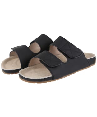 Women’s EMU Baza Lightweight Leather Velcro Sandals - Black