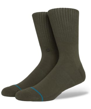 Stance Icon Crew Arch Support Socks - Green