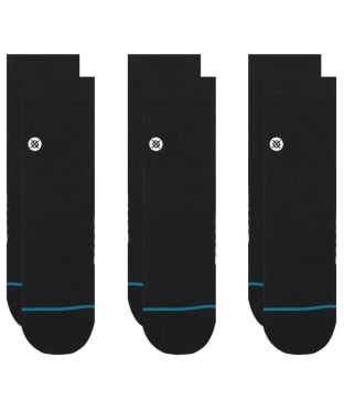 Stance Icon Quarter Ankle Protection Socks – 3 Pack - Black