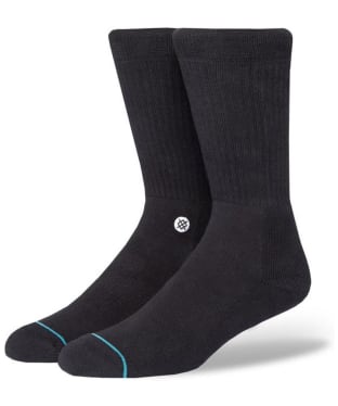 Stance Icon Crew Arch Support Socks - Black / White