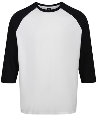 Men's Oakley Relax 3/4 Sleeve Raglan Cotton T-Shirt - Off White / Black