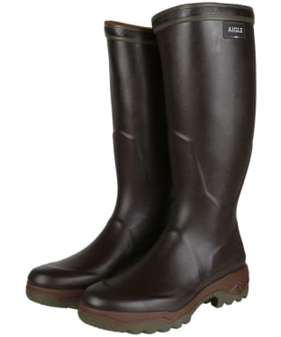 Aigle Parcours 2 Cambrelle® Lined Tall Wellington Boots - Brown