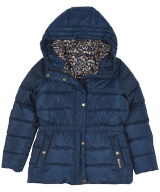 Girl’s Barbour Littlebury Quilted Jacket 10-15yrs - Navy / Navy Adventure
