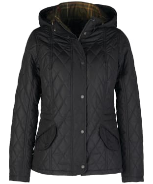 Women's Barbour Millfire Quilted Jacket - Black Classic