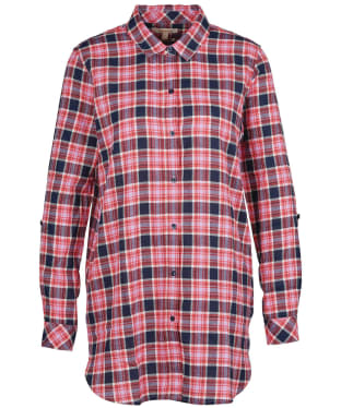 Women’s Barbour Windbound Shirt - Navy / Lilac Check