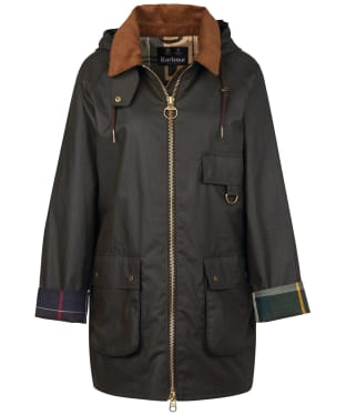 Women's Barbour Highclere Waxed Jacket - Olive