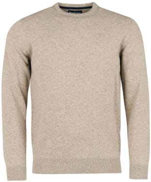 Men's Barbour Essential Lambswool Crew Neck Sweater - Fossil