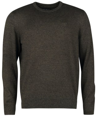 Men's Barbour Firle Crew Sweater - Olive Marl