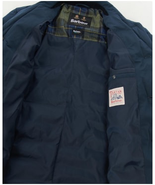 Men's Barbour Canning Quilted Jacket - Navy / Olive Night