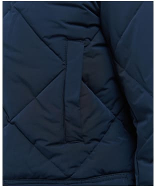 Men's Barbour Dalbigh Parka Quilted Jacket - Navy / Olive Night