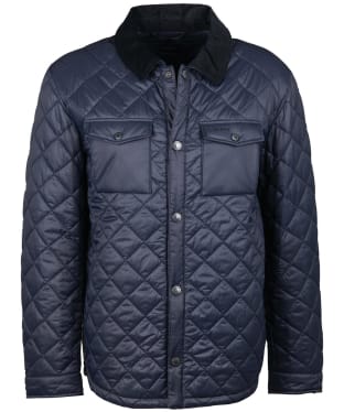 Men's Barbour Shirt Quilted Jacket - Navy