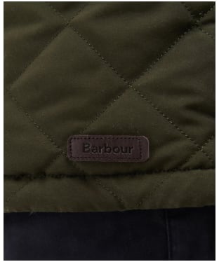 Men's Barbour Waterproof Shoveler Quilted Jacket - Dark Olive
