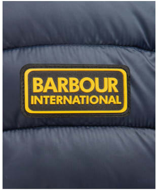 Men’s Barbour International Racer Ouston Hooded Quilted Jacket - Navy