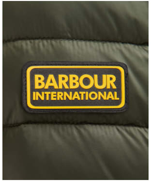 Men’s Barbour International Racer Ouston Hooded Quilted Jacket - Sage