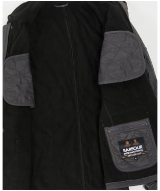 Men’s Barbour International Tourer Ariel Polarquilt Jacket - Charcoal