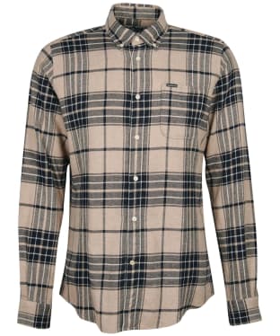 Men's Barbour Carter Tailored Fit Shirt - Stone Marl