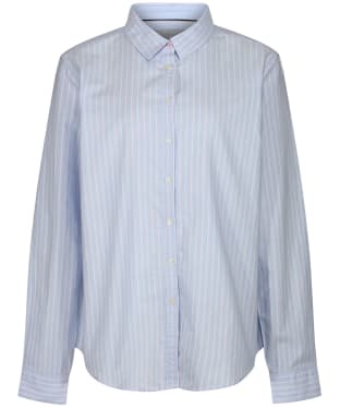 Women’s Schoffel Soft Long Sleeve Oxford Shirt - Blue / Pink Stripe