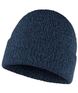 Buff Jarn Knitted Beanie Hat - Denim