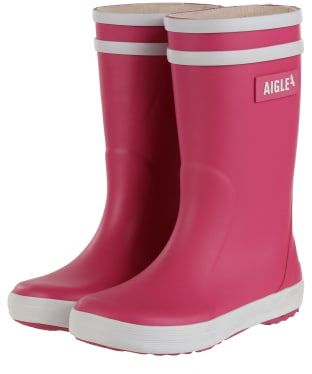 Kid’s Aigle Lolly Pop 2 Reflective Wellies - 10-2 - New Rose