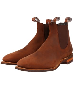 Men’s R.M. Williams Comfort Craftsman Boots, Crazy Horse Leather, Comfort Rubber Sole, H (Wide) Fit - Bark