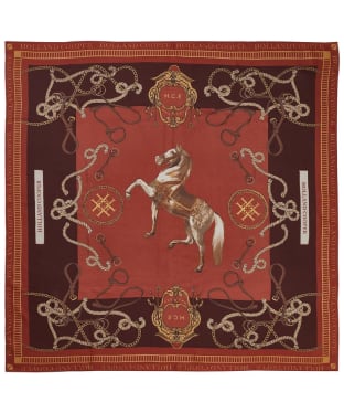 Women’s Holland Cooper Regal Horse Silk Scarf - Caramel