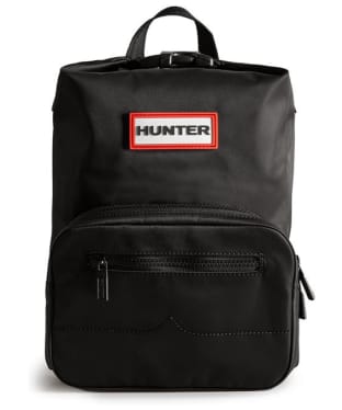 Hunter Mini Nylon Pioneer Top Clip Water Resistant Backpack - Black