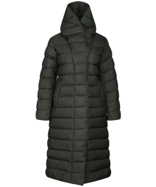 Women’s Didriksons Stella Padded Quilted Parka 4 - Deep Green