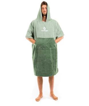 Surflogic Cotton Changing Poncho - Green / Olive