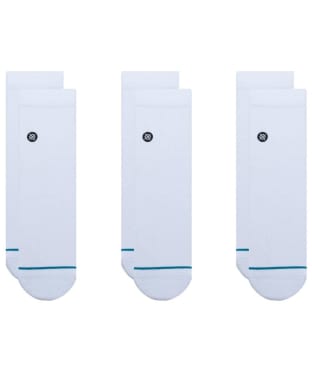 Stance Icon Quarter Ankle Protection Socks – 3 Pack - White