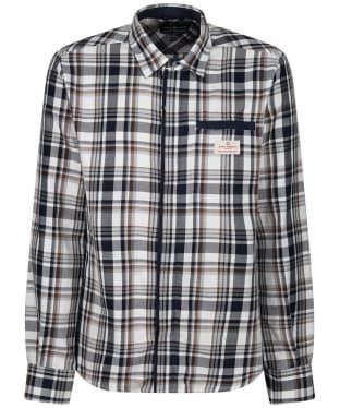 Men’s Amundsen Skauen Field Cotton Flannel Shirt - Chequer Navy / Tan 