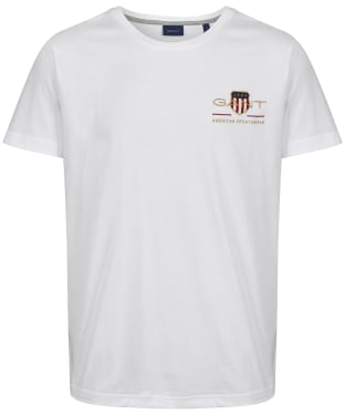 Men’s GANT Archive Shield Emblem Short Sleeved T-Shirt - White