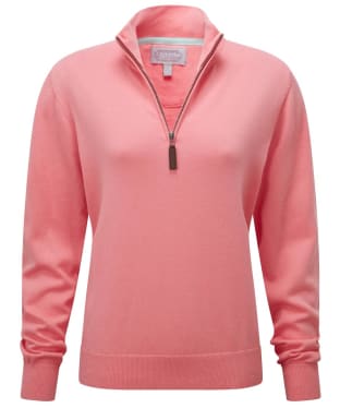 Women’s Schoffel Polperro Pima ¼ Zip Sweatshirt - Flamingo