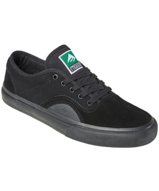 Men's Emerica Provost G6 Suede And Canvas Skate Shoes - Black / Black / Black