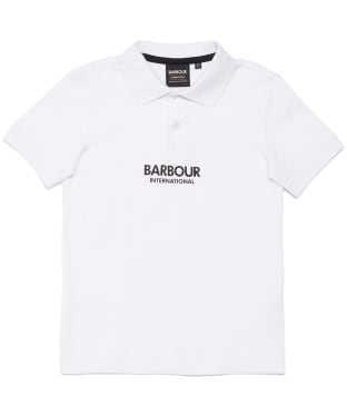 Boy's Barbour International Formula Polo Shirt, 10-15yrs - White