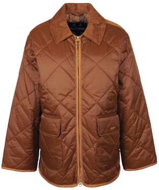 Women's Barbour Ryhope Quilted Coat - Warm Tan / Muted Tartan