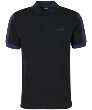 Men's Barbour International Philip Polo Shirt - Black / Ink