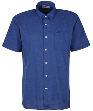 Men's Barbour Nelson S/S Summer Shirt - Indigo