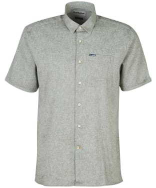Men's Barbour Nelson S/S Summer Shirt - Bleached Olive