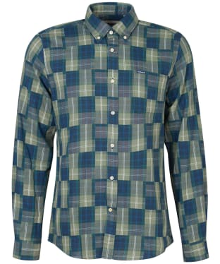 Men's Barbour Patch Tailored Shirt - Kielder Blue