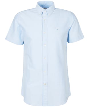 Men's Barbour Oxtown Short Sleeve Tailored Shirt - Sky