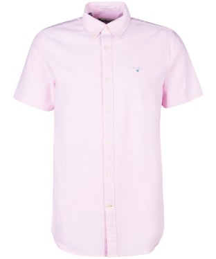 Men's Barbour Oxtown Short Sleeve Tailored Shirt - Pink