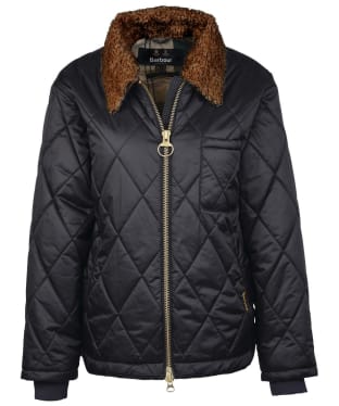 Women's Barbour Vaila Quilted Jacket - Black / Ancient 
