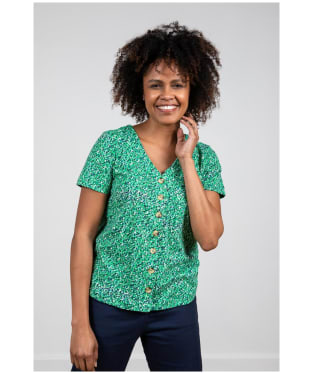Women's Lily and Me Blossom Top - Bright Green