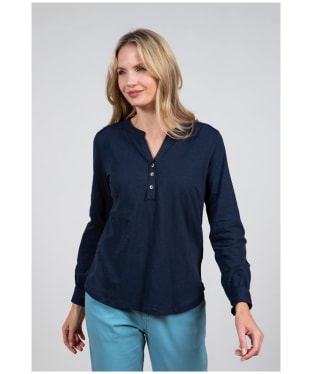 Women's Lily and Me Peony Top - Navy